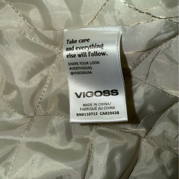 Vigoss Cream Sherpa Teddy Jacket – Size S - Picture 2 of 4